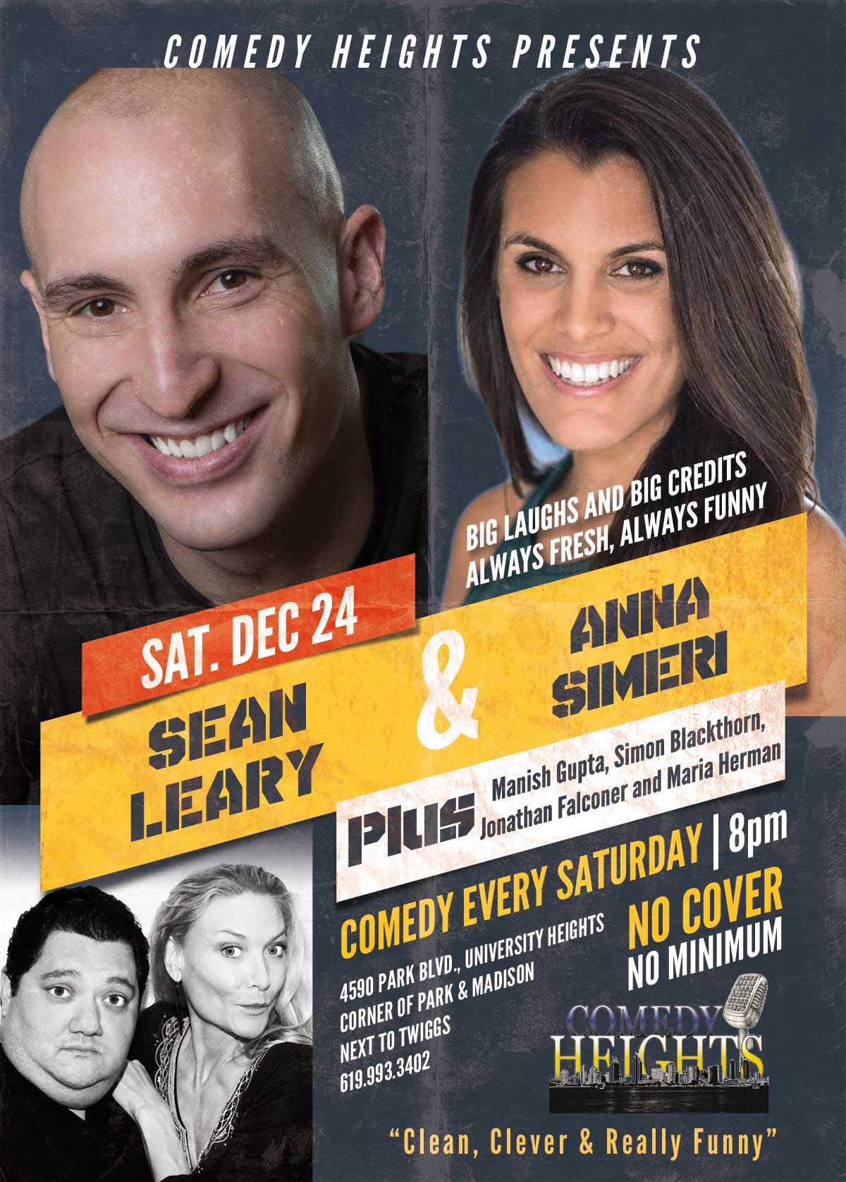 December 23rd and 24th at Comedy Heights! | Comedy Heights