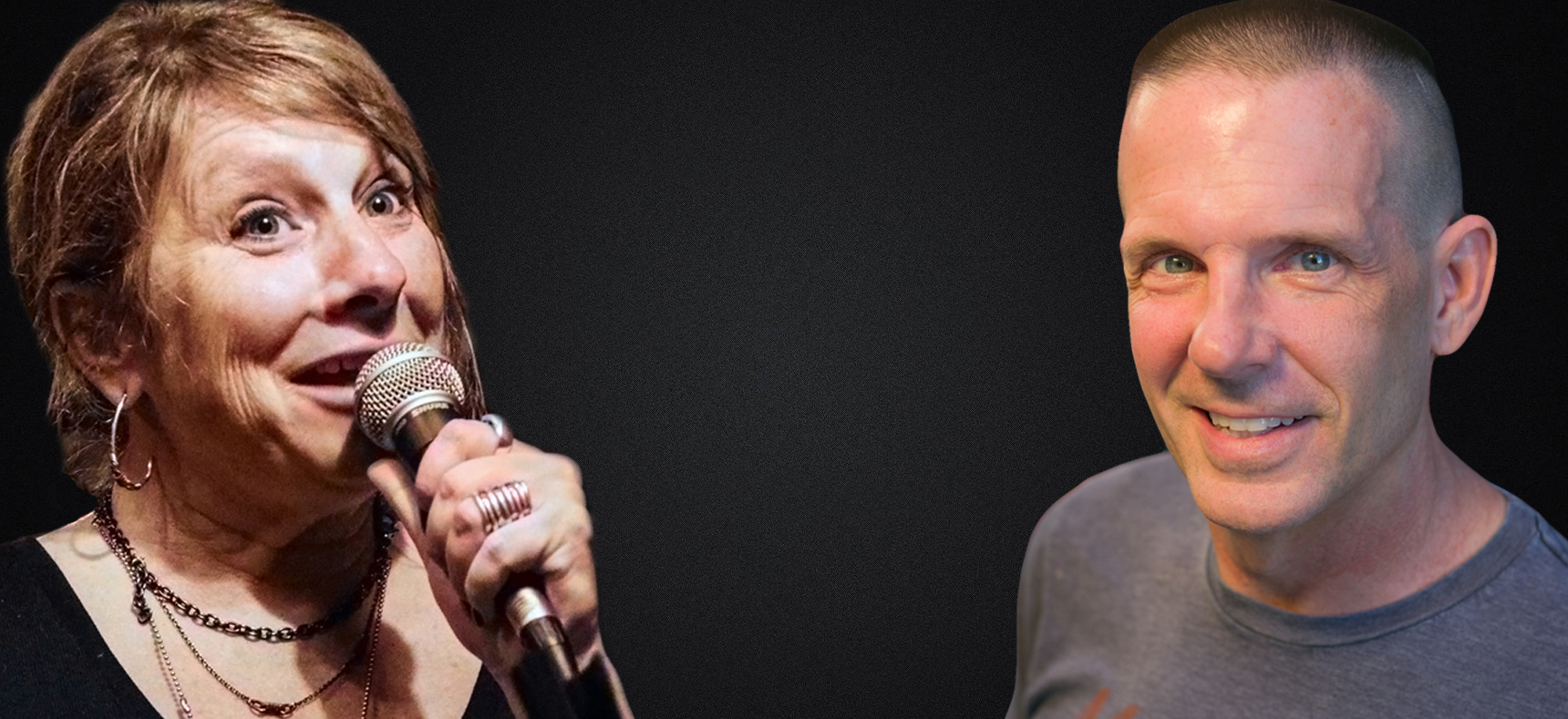 CO-Headliners Chet Sewell and Ellen Sugarman this Friday night at Comedy Heights at Bay Bridge Brewing.