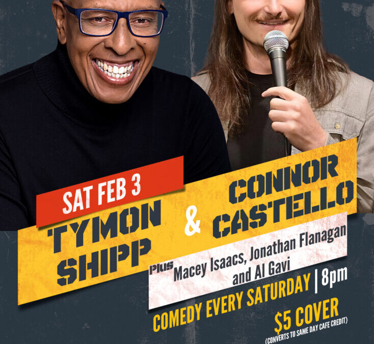 This Saturday night at Comedy Heights at Lestat’s we bring you Tymon Shipp.
