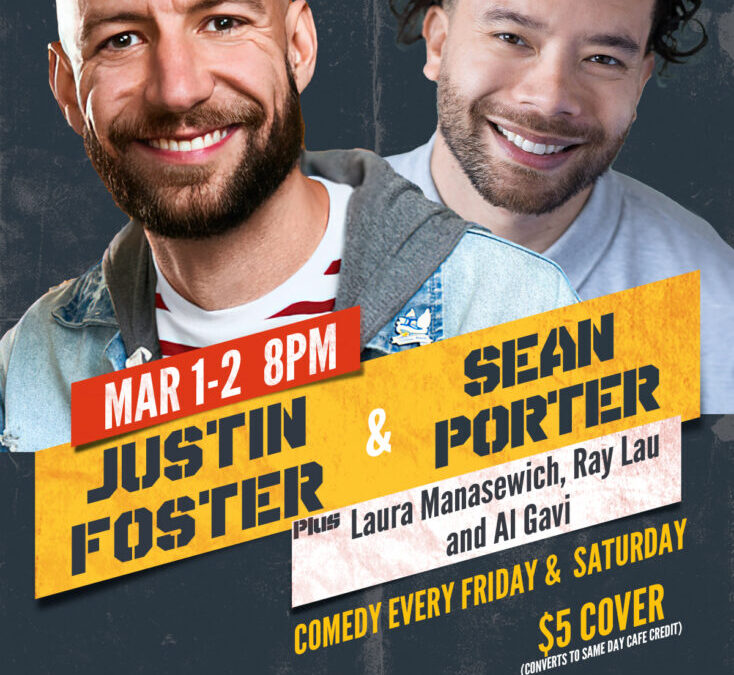 This Friday and Saturday night Justin Foster headlines Comedy Heights at Lestat’s