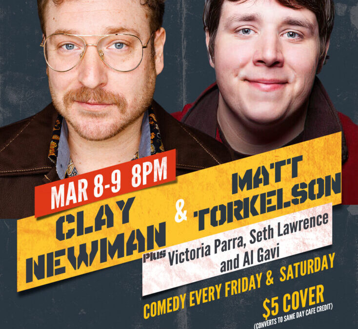 This Friday and Saturday night at Comedy Heights at Lestat’s we bring you the hilarious Clay Newman.