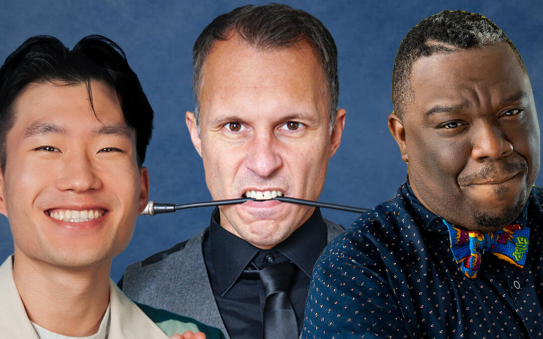 This weekend at Comedy Heights at Lestat’s on Adams Ave.  Raymond Lau, Jonathan Flanagan and Theodore Taylor